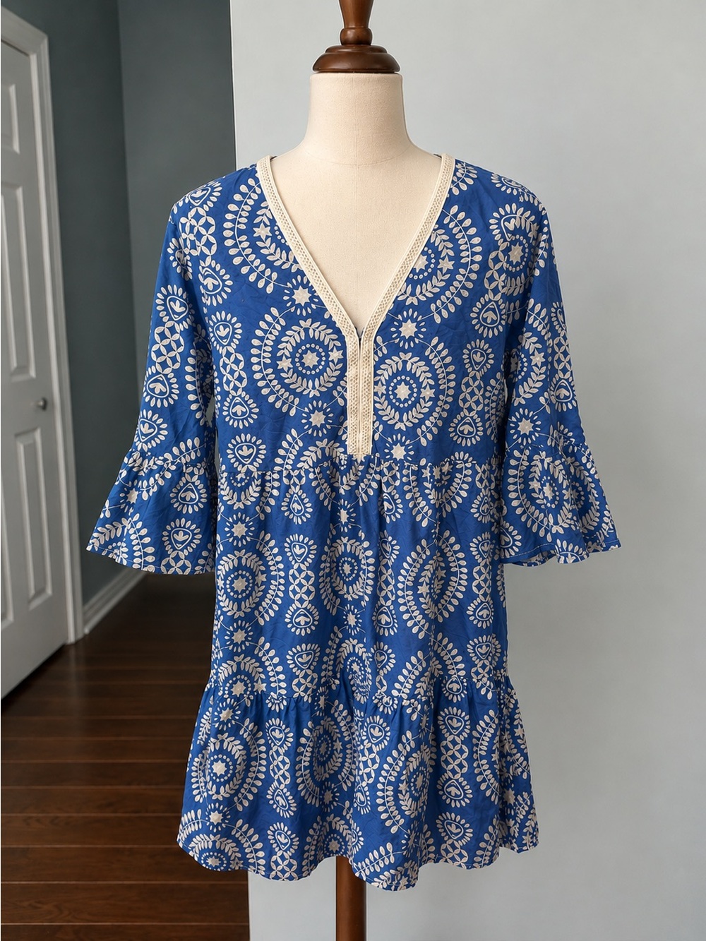 SAIPH LAB Made in Italy Boho Tunic Dress Size S